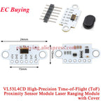 1-10Pcs VL53L0X V2 VL53L1X VL53L3CX VL53L4CD VL6180X  VL53L8CX VL53L7CX Time-of-Flight ToF Laser Ranging Sensor Module IIC
