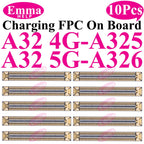 10cs USB Charging FPC Connector For Samsung A51 31 A71 A41 A21 A52 A32 A22 A12 A72 A02 Charger Plug On Board 78Pin Motherboard