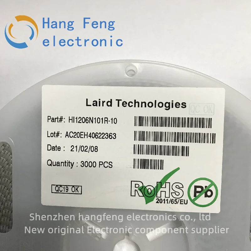 100PCS HI1206N101R-10 100R 3A 3216 New original Laird high-current ferrite beads