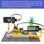 RTC DS3231 Clock Module DIY Electronic Building Blocks For Arduino Projects Compatible With Lego Building Blocks (No Battery)