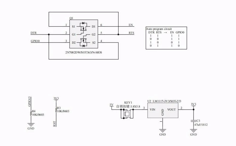ESP8266 ESP-32 ESP32-WROVER Development Board Test Programmer Socket Downloader for ESP-01 ESP-12F ESP-07S ESP-12S ESP32