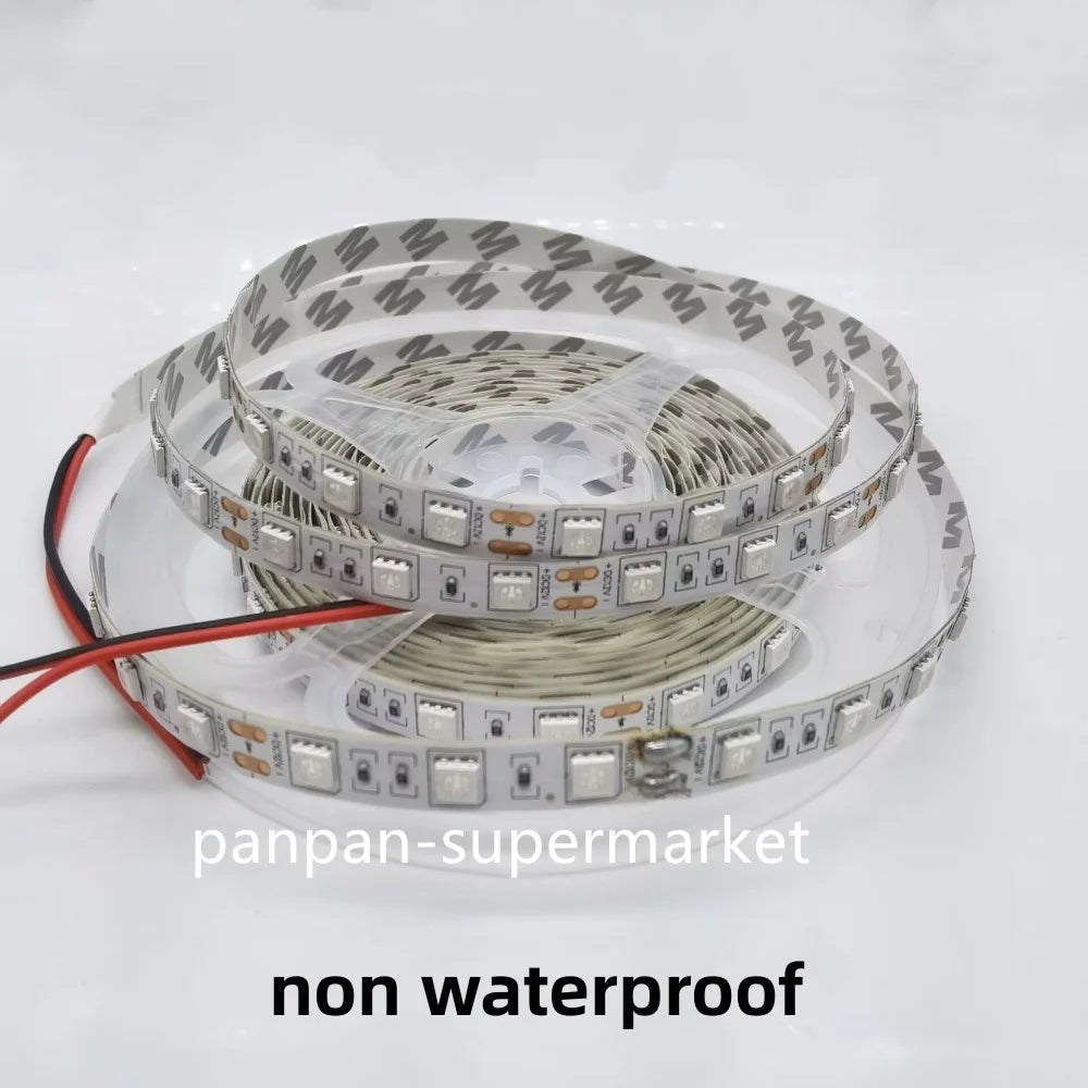 LED Strip Light 600nm True Orange SMD 5050 3528 Strip Ribbon Diode Tape Rope Lights 1m/5m 12V Flexible Strip String Lamp