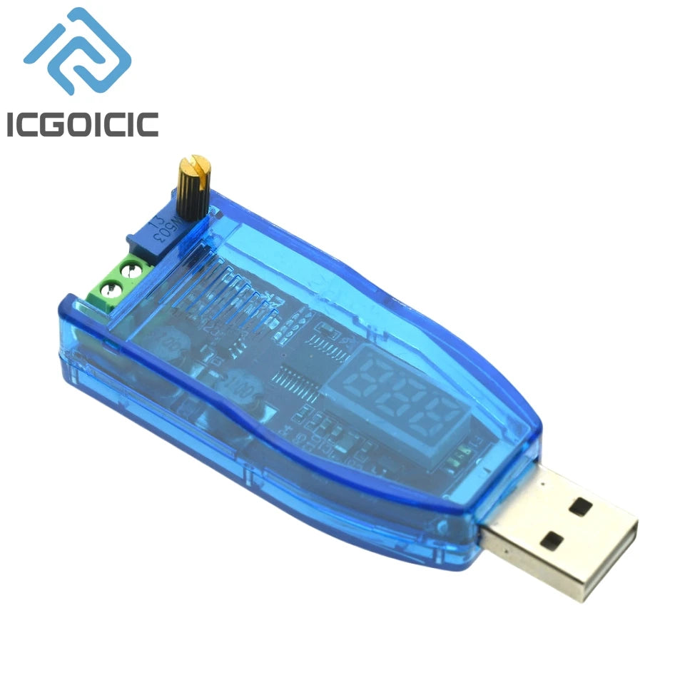 LED DC-DC 5V to DC 1-24V Adjustable Potentiometer USB Step Up/Down Buck Boost Converter Power Supply Voltage Regulator Module