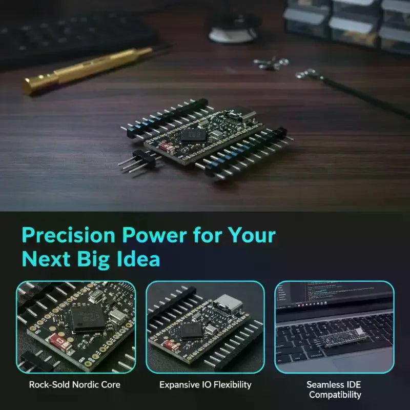 1 Set Nice!Nano V2.0 Compatible Pro Micro Development Module Bluetooth NRF52840 Board With Integrated Charging Management