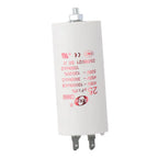 CBB60 Run Capacitor 25uF 450V AC Double Insert 50/60Hz Cylinder 73x44mm White for Air Compressor Water Pump Motor