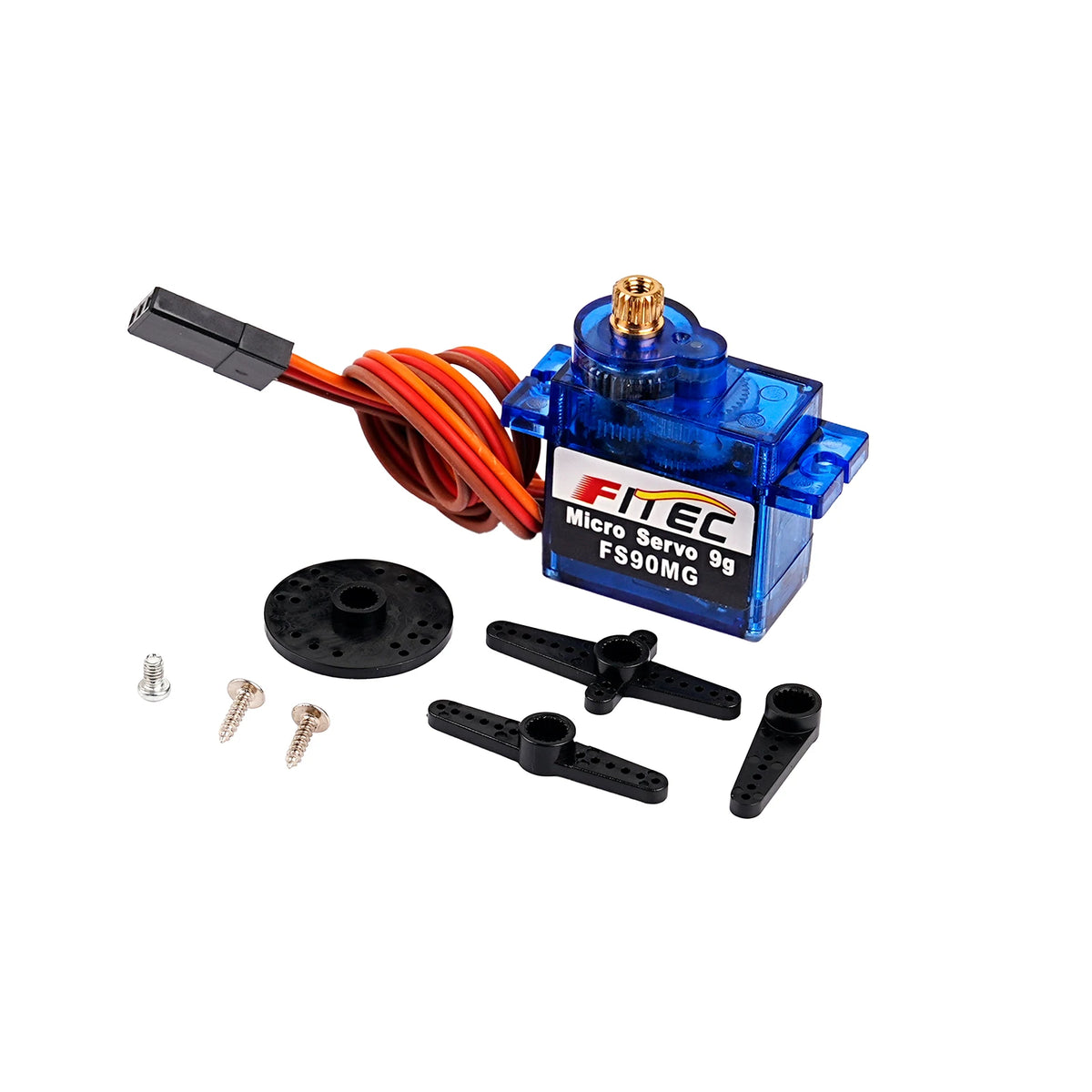 1/2/4/10PCS Feetech FS90MG 2.2KG 9g Digital Servo Metal Gear Micro Servo Motor 4.8-6V 180 Degree for 450 Helicopter Robot RC Car