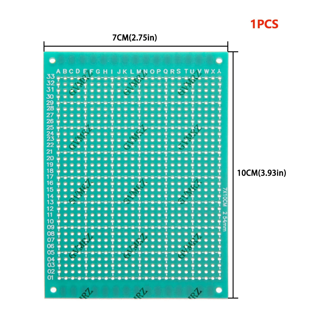 1PCS/5PCS  Single Sided 4x6cm 3x7cm Green PCB Prototype Board Universal Through Hole Perfboard for DIY Electronic 2x8cm