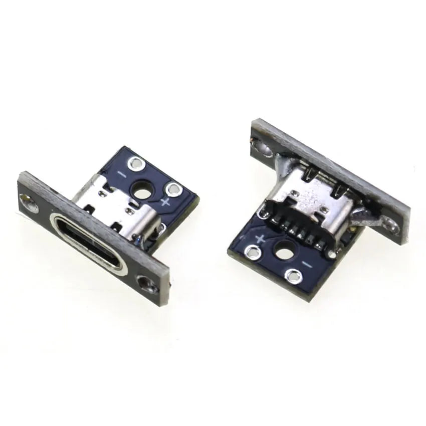 1pcs USB 3.1 Type C Female Double-sided Positive Negative Plug-in Test Board With PCB Board Type-c Connector Data Charging Port