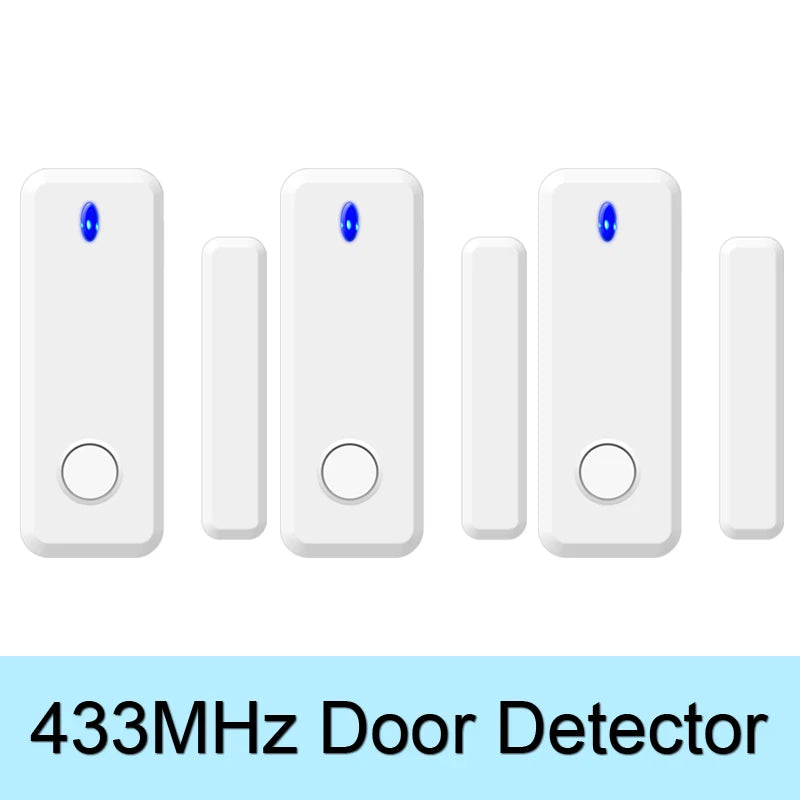 Wireless Door Window Sensor 433MHz EV1527 Code Open Door Magnetic Detector For Smart Home Security Burglar Alarm System