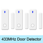 Wireless Door Window Sensor 433MHz EV1527 Code Open Door Magnetic Detector For Smart Home Security Burglar Alarm System