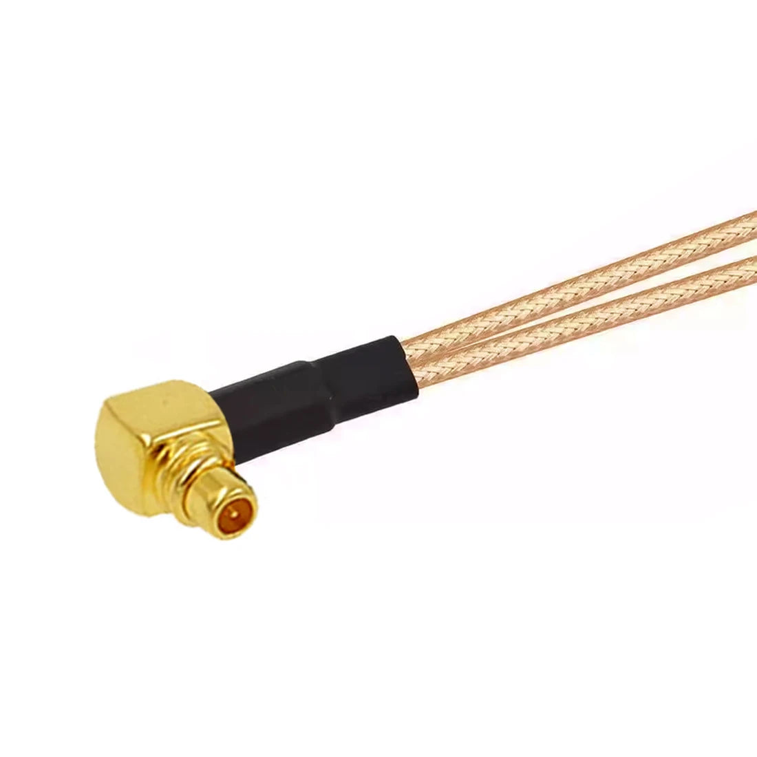 MMCX Male Right Angle to 2X SMA 2-Hole Panel Y Type Splitter Combiner Pigtail Cable 15CM 6" For Wifi Router