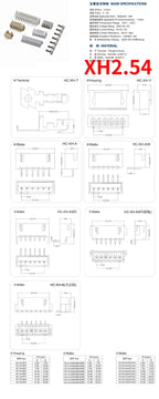 10pc 20cm SH ZH PH XH 1.0mm 1.25mm 1.5mm2.0mm 2.54mm 2P 3P 4P 5P-12P Cable Wire Assembly Harness Double Side Male Connector