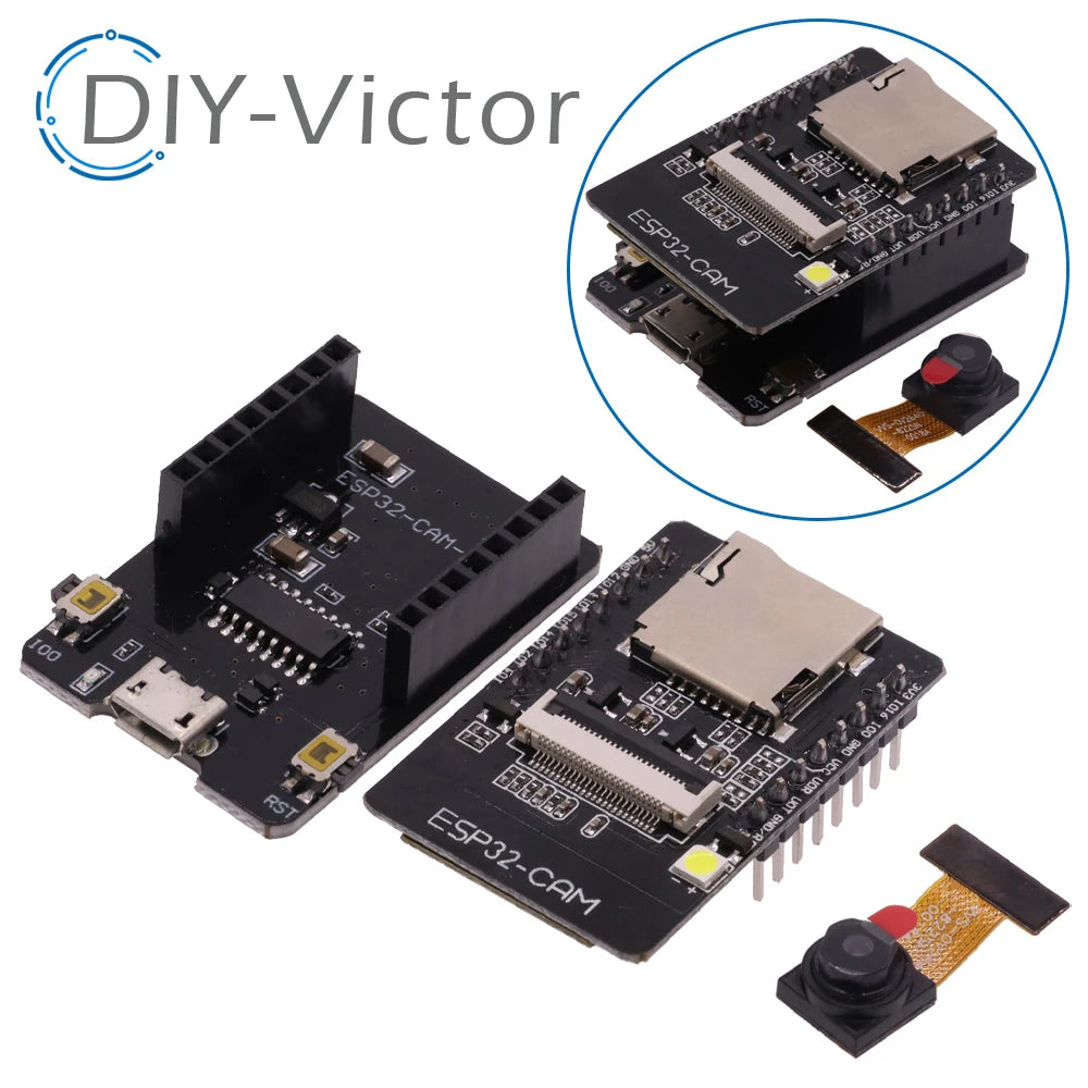 ESP32-CAM WiFi Module 2.4G Antenna ESP32 Serial to WiFi ESP32 CAM Development Board 5V Bluetooth with OV3660 Camera Module DIY