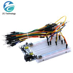 3.3V/5V MB102 Breadboard Power Module+MB-102 830 Points Prototype Bread Board for Arduino Kit +65 Jumper Wires Wholesale