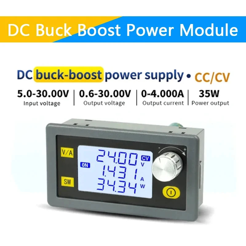 DC DC Buck Boost Converter 5.0~30V To 0.6~30V Adjustable Regulated Laboratory Power Supply CC CV 0~4.0A 6V 12V 24V Power Module