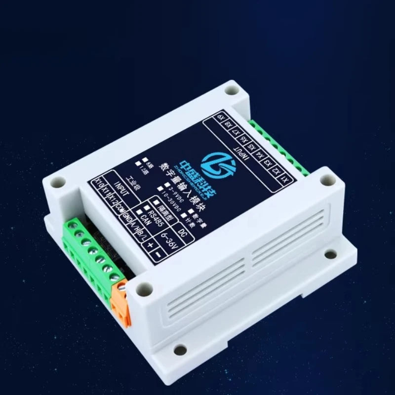 CAN WIFI Digital IO Ethernet Expansion Module Control Board RS485/232 ZS-DI-16 Isolated PNP NPN MODBUS RTU Module