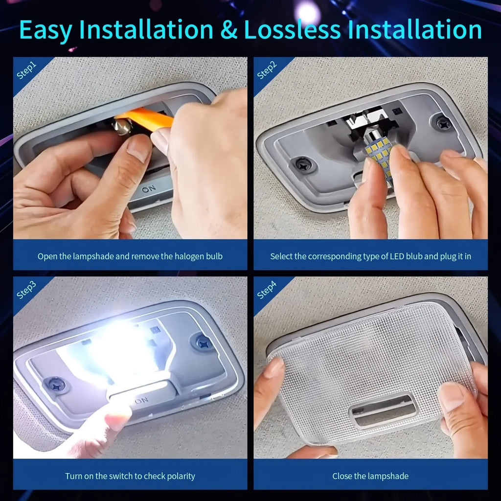42Pcs T10 5050 Car LED Light Bulb Interior Dome Trunk License Plate Lamps Kit White for Bmw E53 E60 E90 LED Lamp