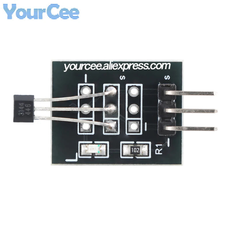 20pcs/1pc A3144E Hall Sensor Unipolar Electronic Magnetic Induction Switch Module 49E A3144/OH3144/Y3144 Hall Effect Sensor