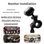 Infitary Motorcycle TPMS Tire Pressure Monitoring System Big Wireless LCD Colorful Display Shift For Status Precise Digital Moto