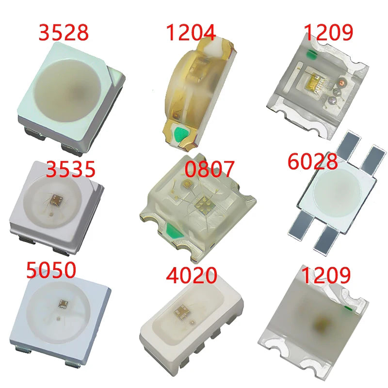 Ws2812b 5v Ws2812 5050 3528 4020 1204 1209 0807 2020 Mini Smd Led Chip Addressable Digital Pixel Rgb Full Color Led Diode Lamp