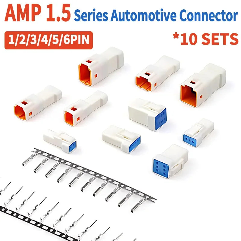 10 sets JST JWPF LED Automotive Wiring Harness 04T-JWPF-VSLE JST 03R JST-02T 02R 06T 08T  Light Strip Motorcycle Connector