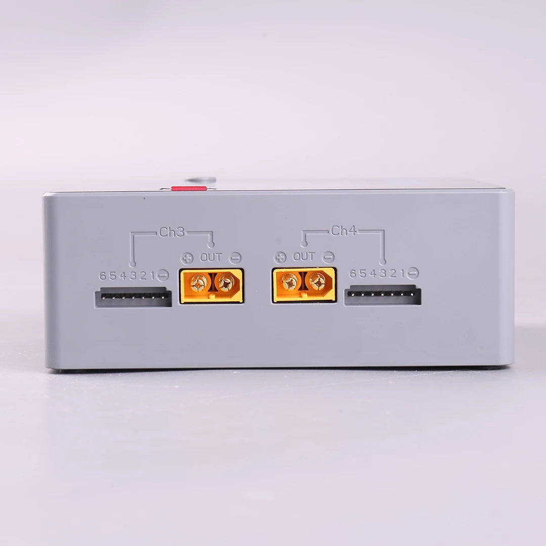 HOTA F6 QUAD-CHANNEL SMART Charger DC1000W 4*15A for Lipo LiIon NiMH Lipo Battery Balance Charger Discharger with USB 45W Type-C