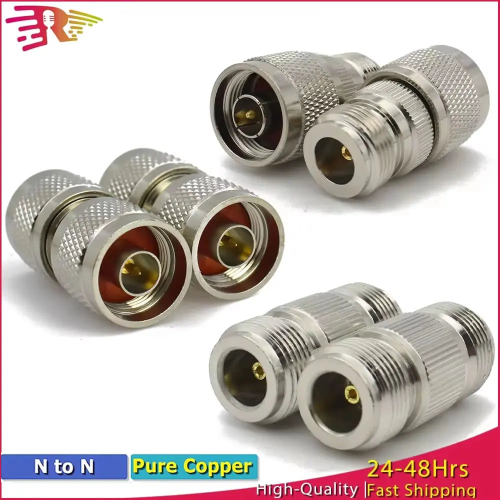 1pcs L16 N Type Male Plug To N-Type Female Connector Straight RF Coaxial Antenna Adapter 50 Ohm Durable Brass High-Performance