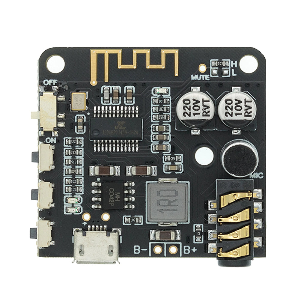 1-10pcs Bluetooth 5.0 Audio Receiver Board MP3 Lossless Decoder Wireless Stereo Music Module 3.7-5V XY-BT-Min