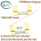 Gold 1808 10PCS 125V 250V AC 0451 SMD Fast Blow Fuse 0.5A 500mA 1A 2A 3A 4A 5A 6.3A 8A 10A 12A 15A  750MA 2410 Ultra-rapid