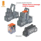 LANBOO Relay 12V 24V/AC 220V AC Voltage Coil High Quality General Purpose Micro Mini Relay with Socket Base 8pin/14pin