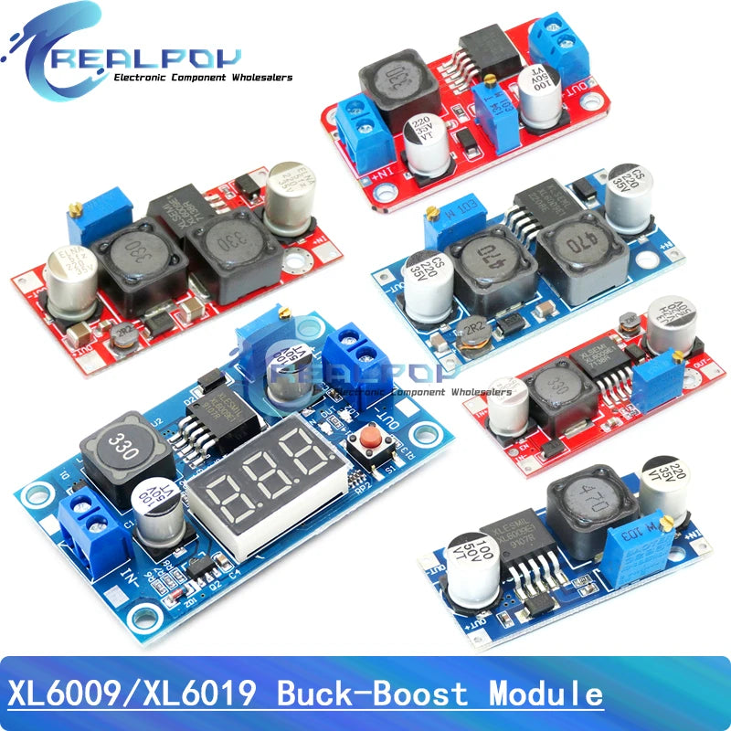 XL6009 XL6019 4A Boost Converter Step Up Adjustable 15W 5-32V to 5-50V DC-DC Power Supply Module High Performance Low Ripple