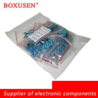 300PCS 150PCS 30values Each 5/10PCS 1~750 1K~820K Ohm 1/2W 1W 2W 3W Resistance 1% Metal Film Resistor Assortment Kit Set
