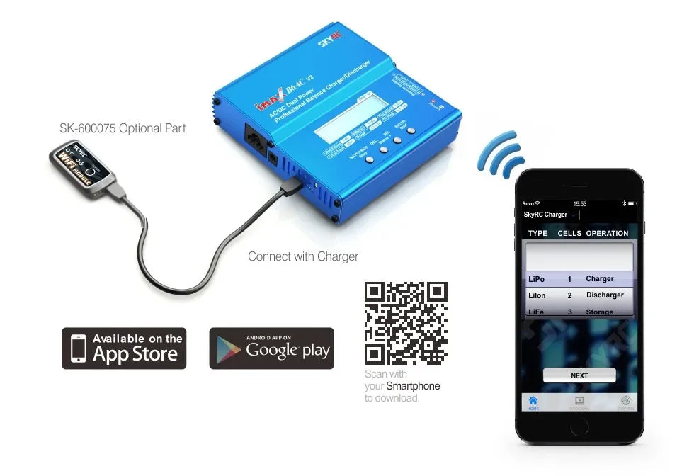 Skyrc iMAX B6AC V2 Balance Charger/Discharger Battery RC Racing Drone original B6 AC