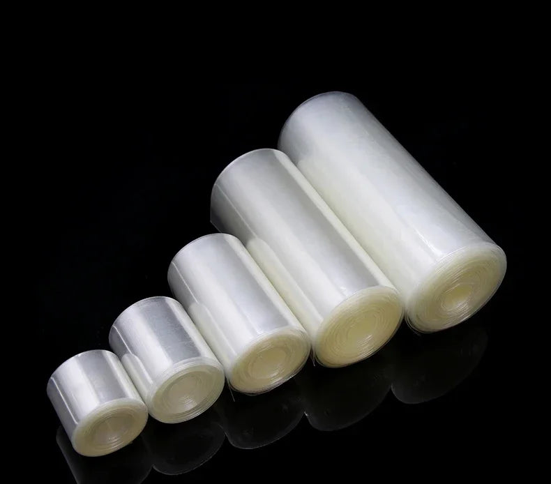 160mm~500mm Transparent PVC Heat Shrink Tube 18650 Battery Pack 1M~10M Insulated Protection Film Wrap Lithium Case Cable Sleeve