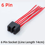 SAJOO Waterproof Rocker Switch KCD4 4Pin/6Pin DPDT With LED Lights Vehicle Boat Power Switch ON OFF 12V 24V 220V Size 22*30mm