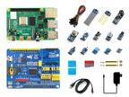 Raspberry Pi 4 Model B 4/8GB Kit with 13 Sensors, ARPI600 Adapter, Power Supply, SD Card for IoT, AI, Robotics Learning