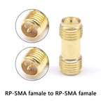 1/5/10/100PCS All Brass 1PC SMA To SMA Male Female Gold Plated RP SMA Male RP-SMA Female Connector RF Adapter Straight Bent L/T