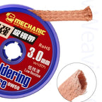 MECHANIC DW50 Series 1.5m Length Desoldering Copper Braid Cord Solder Wick Wire Solder Remover for PCB Chip Circuit Board Repair