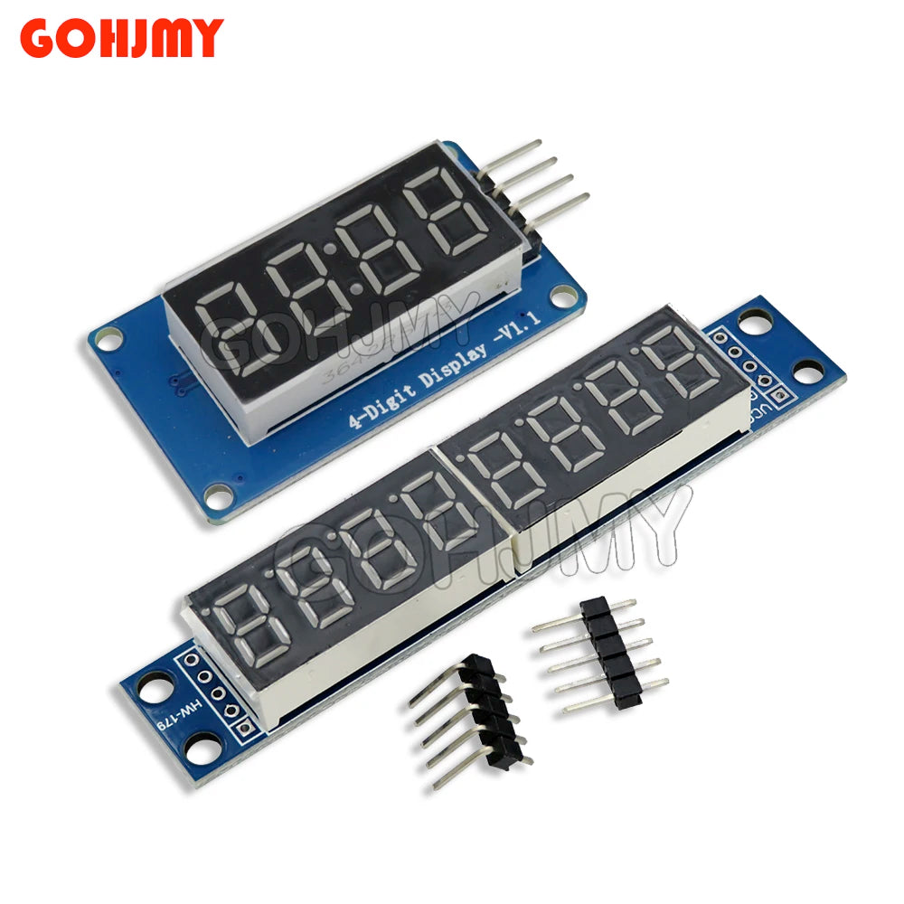 TM1637 MAX7219 4 Bits / 8 bit Digital LED Display Module 7 Segment 0.36Inch Clock RED Anode Tube Four Serial Driver