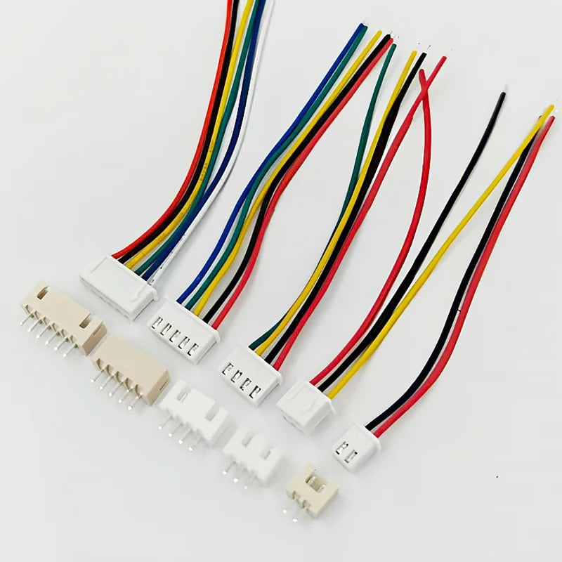 10Set SH1.0 1.25 ZH1.5 PH2.0 XH2.54 Connector Female Housing 10/20/30cm Wire Cable+Male Pin 2/3/4/5/6/7/8/9/10/12P Wafer