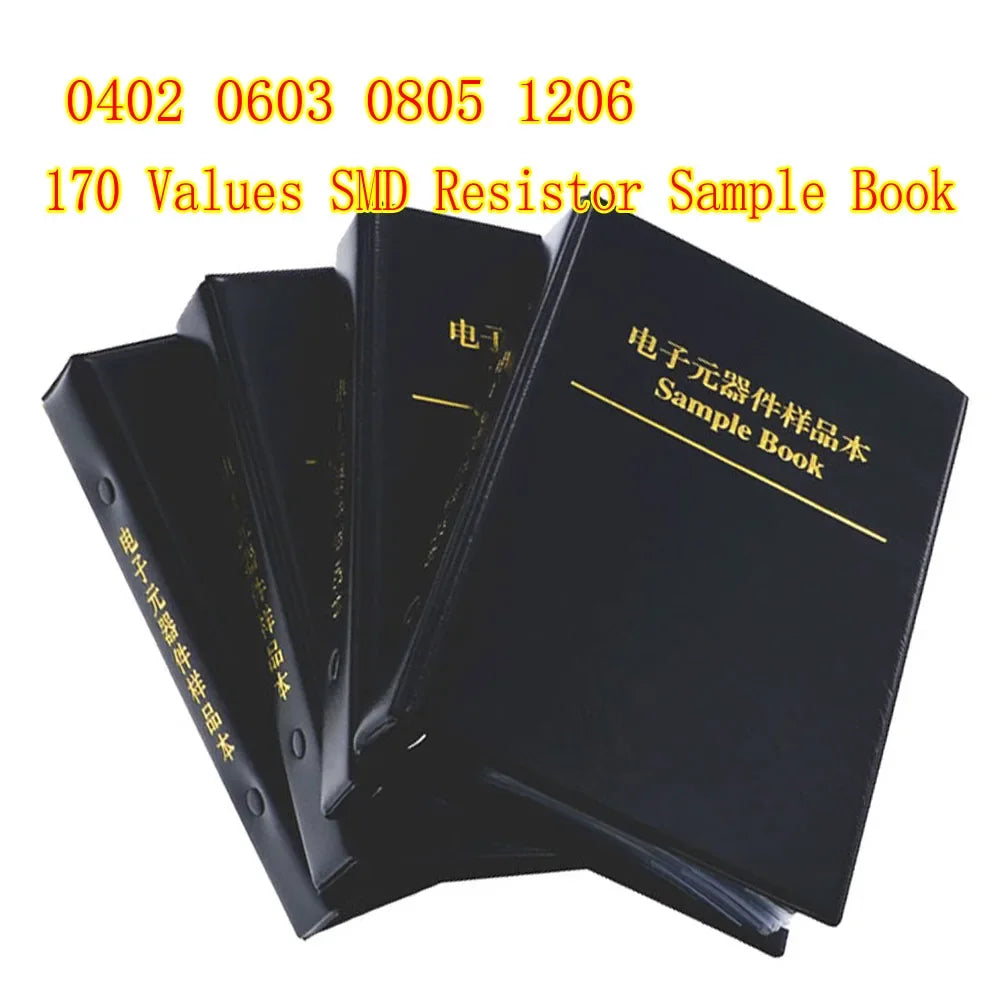 0402 0603 0805 1206 2512 1% SMT Chip Resistor Assortment Kit  SMD Capacitors Sample book