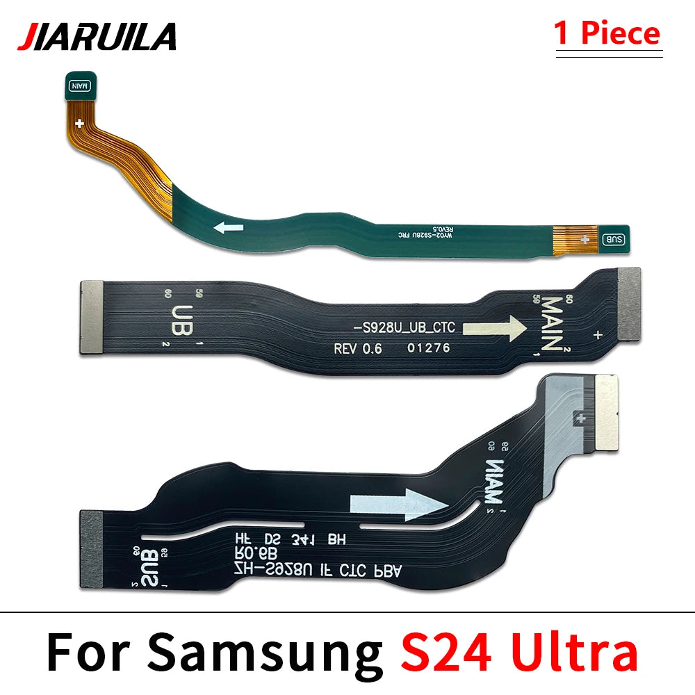 50Pcs，NEW Main FPC LCD Display Connect Wi-Fi Signal Antenna USB Mainboard Flex Cable Ribbon For Samsung S24 S24 Plus S24 Ultra