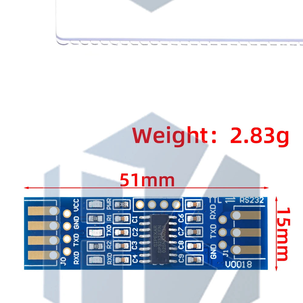 SP3232 RS232 to TTL Bidirectional Level Shifter 3-5.5V Wide Voltage Serial Adapter for Arduino DIY Module