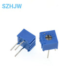 1-100pcs 3362P Series Resistance 101 201 501 102 202 502 103 Trimpo Trimmer Potentiometer 3362 500R 1K 2K 5K 10K 20K 50K 100K