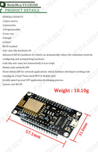 Node MCU Development Kit V3 CH340 NodeMCU + Motor Shield Wifi Esp8266 Esp-12e diy rc toy remote control Lua IoT smart car Esp12e