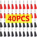 40/200Pcs Stackable Banana Plug 4mm Banana Plug Soldering Electrical Connector DIY Tools Copper Nickel Plated Banana Plugs