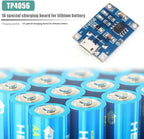 USB Type-C TP4056 Charging Modules 5V 1A 18650 Lithium Battery Charger Board with Protection Features Micro USB/Type C Interface