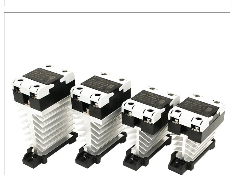 LCTC Solid State Relay Radiator Heat Sink SSR Single Phase DIN Rail 10A 25A 40A 60A 80A 100A 120A DC-AC AC-AA DD Zero Crossing