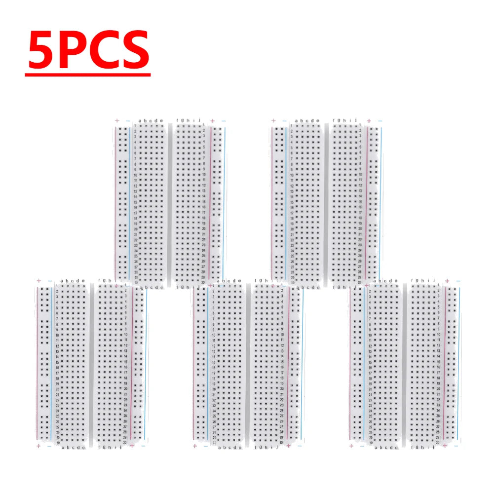 1-30PCS 400 Tie Points Solderless PCB Breadboard Universal Test Protoboard Solderless PCB Breadboard for Experiment Test Robot