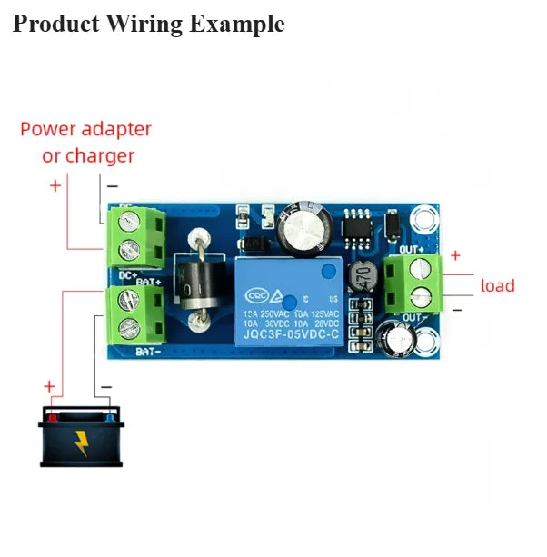 YX850 Power failure automatic switching standby battery lithium battery module DC 5V-48V universal emergency converter JY-850